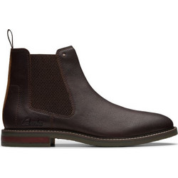 Clarks Ανδρικά Chelsea Μποτάκια Δερμάτινα Καφέ 26179435