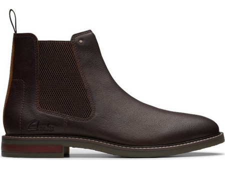 Clarks Ανδρικά Chelsea Μποτάκια Δερμάτινα Καφέ 26179435