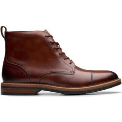 Clarks Aldwin Cap Ανδρικά Μποτάκια Δερμάτινα Ταμπά 26179733