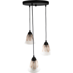 ARlight PDA 830-3 Κρεμαστό Φωτιστικό Οροφής Τρίφωτο Καφέ Φ30cm 0101602