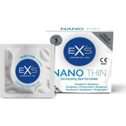 EXS Nano Thin Προφυλακτικά Λεπτά με Λιπαντικό 3τμχ
