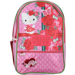 SunCe Hello Kitty Σχολική Τσάντα Πλάτης Νηπιαγωγείου Φούξια HC7-7330