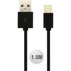 V-TAC USB-A to Lightning Cable 1.5m Black 3800157644778