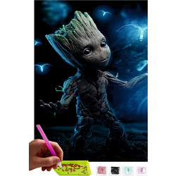 Marvel Avengers Groot Καμβάς Diamond Painting Kit 30x40cm 5907558286830