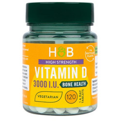Holland & Barrett Vitamin D 3000iu 120 Ταμπλέτες