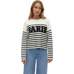 Vero Moda Γυναικεία Πλεκτή Μπλούζα Μαύρη Λευκή 10304256