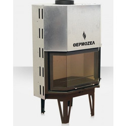 Thermozel Aero Ενεργειακό Τζάκι Αερόθερμο Ξύλου Πρισματικό 18kW T833-PB