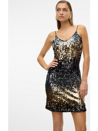 Vero Moda Mini Φόρεμα για Γάμο / Βάπτιση & Παγιέτες Πολύχρωμο 10317316