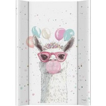 Ceba Baby Crazy Llama Μαλακή Αλλαξιέρα Μωρού Πλαστική 70x50cm Λευκή