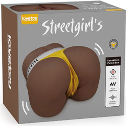 Lovetoy Streetgirl's Sensation Pulse I Κολπικό & Πρωκτικό Αυνανιστήρι με Δόνηση Brown