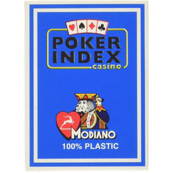 Modiano Texas Poker Mini Τράπουλα Πλαστική Μπλε 01.01.829