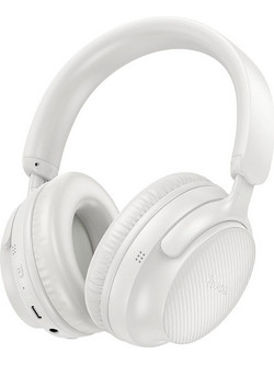Hoco W53 Tone Ασύρματα Bluetooth Ακουστικά Over Ear Λευκά
