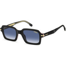 Carrera CA358/S 2M2/08 Ανδρικά Γυαλιά Ηλίου Τετράγωνα Κοκάλινα Μαύρα με Μπλε Φακό