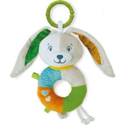 AS Company Baby Clementoni Lovely Bunny Υφασμάτινη Κουδουνίστρα Κρίκος για Νεογέννητα