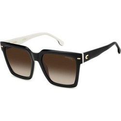 Carrera CA3067-80SHA Γυναικεία Γυαλιά Ηλίου Τετράγωνα Κοκάλινα Λευκό Μαύρο με Καφέ Degradee Φακό