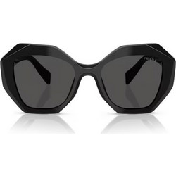 Prada PR16WS 1AB5S0 Γυναικεία Γυαλιά Ηλίου Πολυγωνικά Κοκάλινα Μαύρα με Μαύρο Φακό
