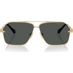 Versace VE2284 100287 Ανδρικά Γυαλιά Ηλίου Aviator Μεταλλικά Χρυσά με Μαύρο Φακό