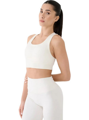 4F Αθλητικό Μπουστάκι με Χαμηλή Στήριξη Λευκό 4FRSS25USBAF152-11S