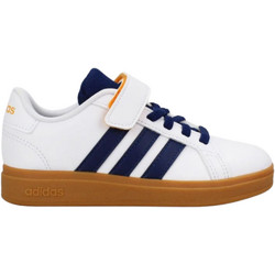 Adidas Παιδικά Sneakers Λευκά Navy Μπλε Καφέ JI0973