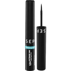 Sephora 12h Intense Ink 01 Deep Black Αδιάβροχο Πινέλο Eyeliner 2.8ml
