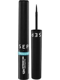 Sephora 12h Intense Ink 01 Deep Black Αδιάβροχο Πινέλο Eyeliner 2.8ml