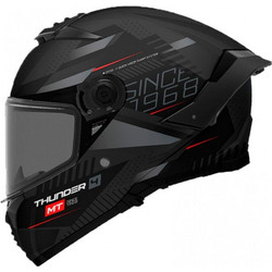 MT Thunder 4 SV Luminence D1 Matt Black Κράνος Μηχανής Full Face 1500gr