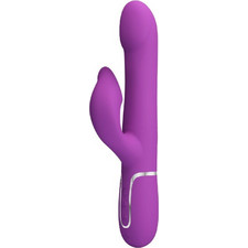 Pretty Love 4 in 1 Vibrator Δονητής Rabbit Μωβ