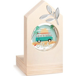 Parisis Μπομπονιέρα Βάπτισης Κηροπήγιο Aloha από Plexiglass & Ξύλο