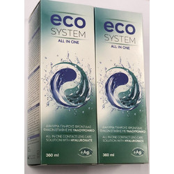 ECOsystem Υγρό Φακών Επαφής 2x360ml