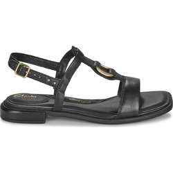 Clarks Ariany Δερμάτινα Γυναικεία Σανδάλια Μαύρα 26181240