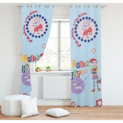Mc Decor Παιδική Κουρτίνα με Τρουκς 140x280 Fashion Light Blue