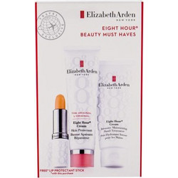 Elizabeth Arden Eight Hour Cream Skin Protectant Cream 50ml + Hand Cream 75ml + Lip Balm SPF15 3.7gr
