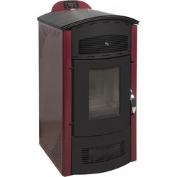 Gekas Metal Amanda Plus Bordeaux Σόμπα Pellet Αερόθερμη 12kW