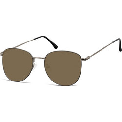 Sunoptic SB-924D Γυναικεία Γυαλιά Ηλίου Τετράγωνα Μεταλλικά Μαύρα με Μαύρο Φακό