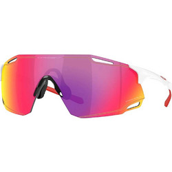 Oakley OO9513D-03 Ανδρικά Γυαλιά Ηλίου Μάσκα Κοκάλινα Λευκά με Μωβ Φακό
