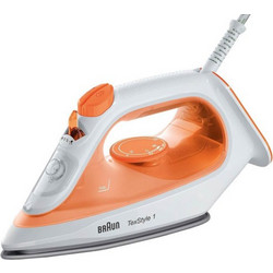 Braun Texstyle SI1009.OR Orange Σίδερο Ατμού 1900W με Κεραμική Πλάκα