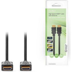 Nedis Καλώδιο HDMI 2.0 HDMI Male to HDMI Male 2m Black