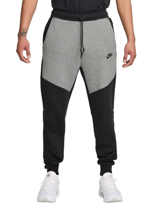 Nike Ανδρικό Παντελόνι Φόρμας Fleece με Λάστιχο Γκρι Μαύρο HV0959-011