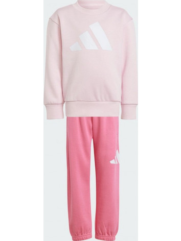 Adidas Παιδικό Σετ Φόρμας Ροζ JE1375
