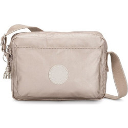 Kipling Abanu Γυναικεία Τσάντα Χιαστί Υφασμάτινη Μπεζ με Ιμάντα I6831-48I