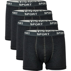 Onurel Ανδρικά Μποξεράκια Σετ 4Pack Μαύρα 129A
