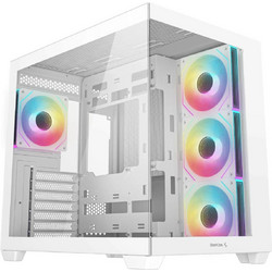 Deepcool CG530 4F White Midi Tower Κουτί Υπολογιστή RGB με Πλαϊνό Παράθυρο