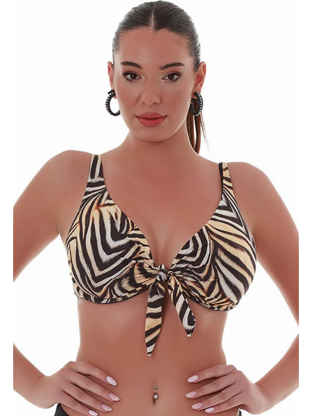 Bluepoint Bikini Top Animal Print Καφέ 25066040D-18
