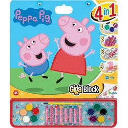AS Company Peppa Pig Σετ Ζωγραφικής 41.5x35x0.88cm 21τμχ 1023-62735