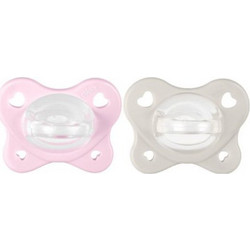 Chicco PhysioForma Dual Soft Ανατομικές Ορθοδοντικές Πιπίλες Σιλικόνης 2-6m Ροζ Μπεζ 2τμχ