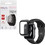 Volte-Tel Πλαστική Θήκη Tempered Glass για Apple Watch 4 / 5 / 6 / SE 44mm Μαύρη
