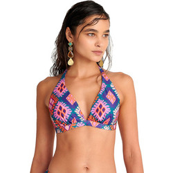 BLU4U Diamond Frame Bikini Top Τριγωνάκι Μπλε Ροζ 25366359D-10