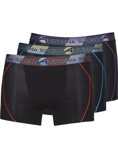 ATHENA Ανδρικά Μποξεράκια Σετ 3Pack Μαύρα LN24-2300