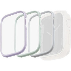 Uniq Moduo 3in1 Πλαστική Θήκη για Apple Watch 4 / 5 / 6 / 7 / 8 / 9 / SE 40 / 41mm Πράσινο Mint Λιλά Λευκή