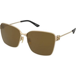 Balenciaga BB0338SK 003 Γυναικεία Γυαλιά Ηλίου Πεταλούδα Μεταλλικά Χρυσά με Καφέ Φακό